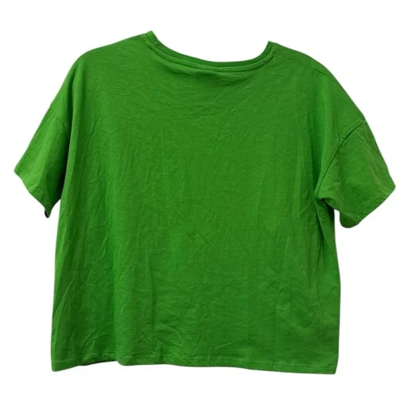 M&M's Green Character Graphic Crop Top – Size Large - Picture 2 of 10